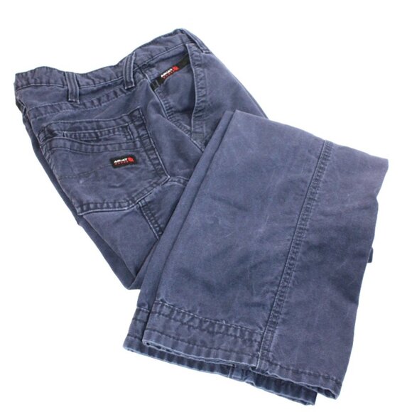 Ariat Other - Ariat FR M4 Boot Cut Navy Workhorse Cotton Canvas Pants, Size 33/32